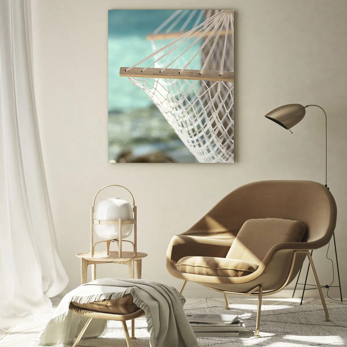 Schilderen op glas - Tijd om te ontspannen - 50x70 cm