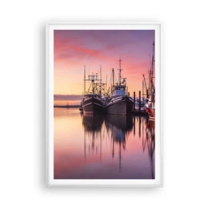 Poster in een witte lijst - Voor de volgende dag - 70x100 cm