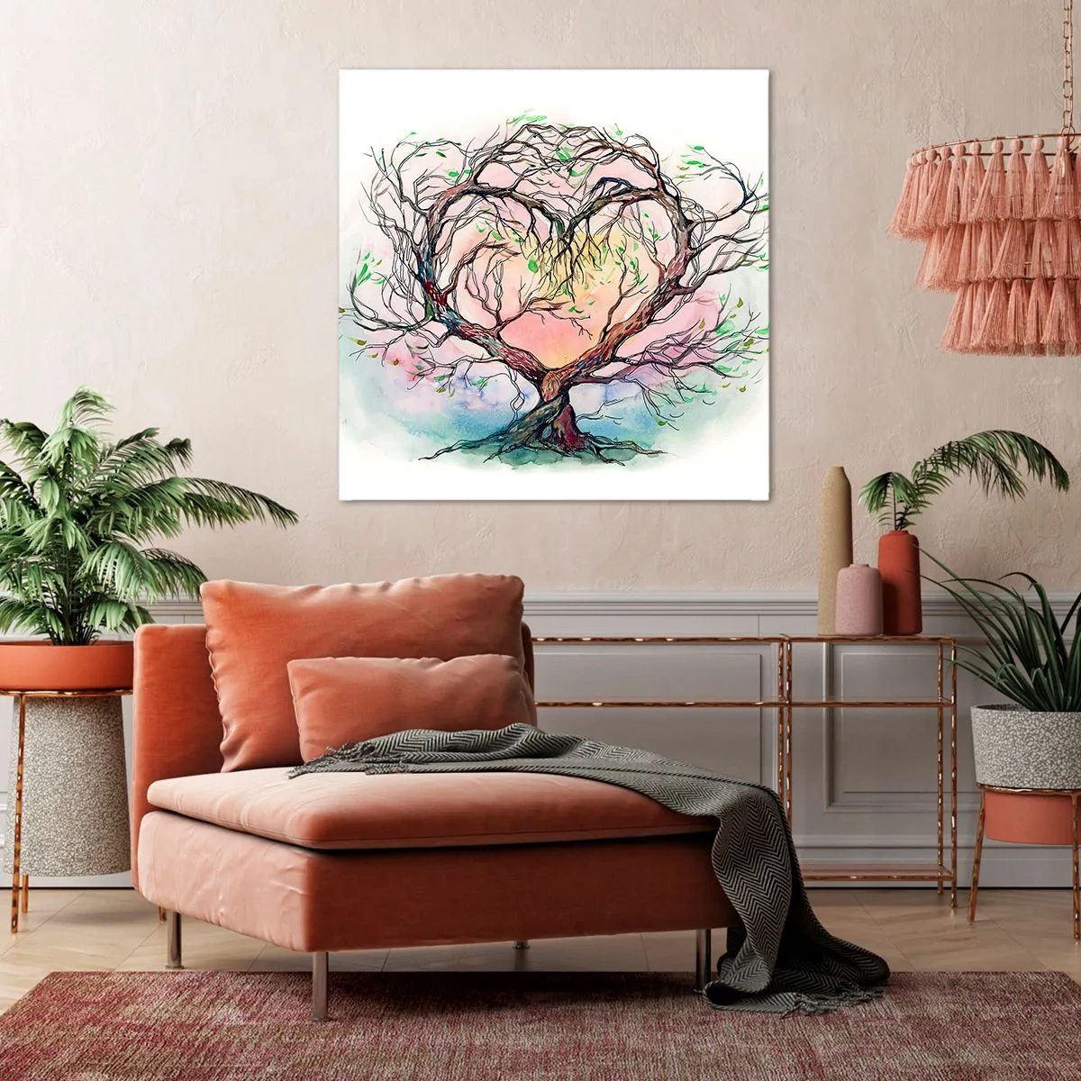 Schilderen op canvas - Samen tegen de stormen - 40x40 cm