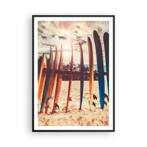 Poster in een zwarte lijst - Weltrusten, zie je morgen - 70x100 cm