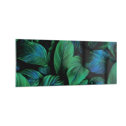 Schilderen op glas - In de groene menigte - 100x40 cm