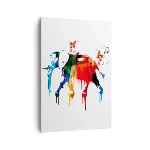 Schilderen op canvas - Iedereen kan dansen - 70x100 cm