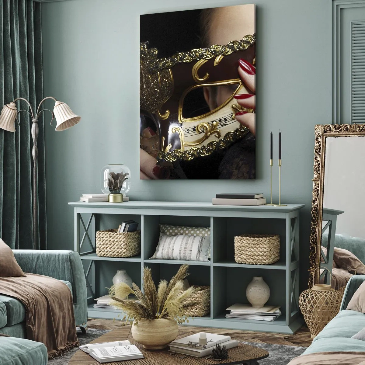 Schilderen op canvas - Mijn wereld is barok - 50x70 cm