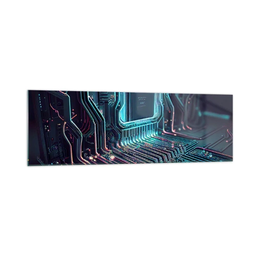 Schilderen op glas - Ik ben aan het denken… - 160x50 cm