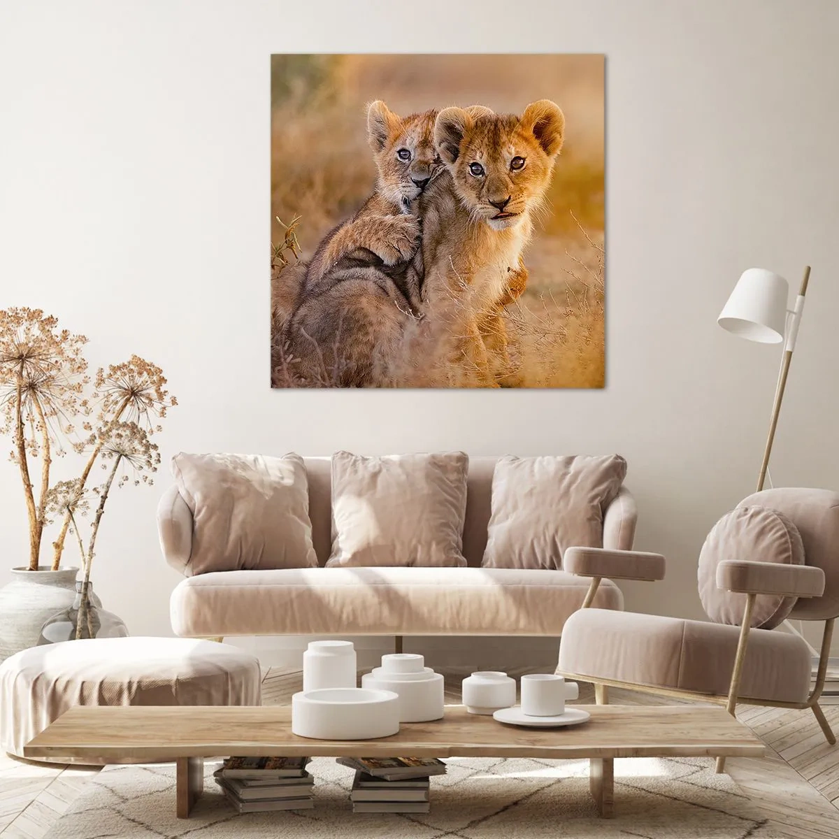 Schilderen op canvas - Niet storen! We hebben plezier - 50x50 cm