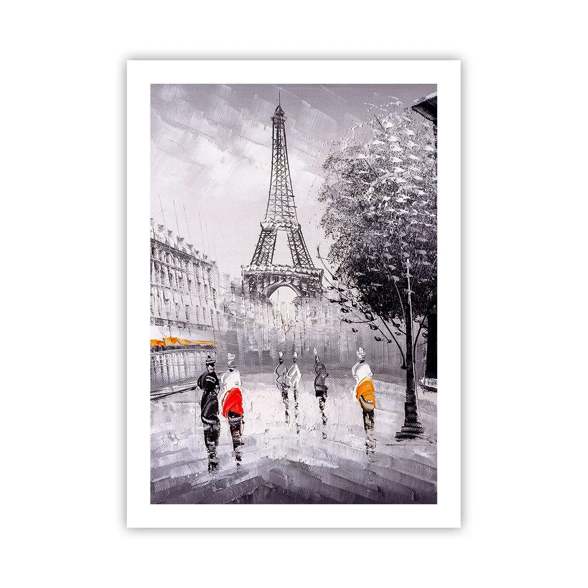 Poster - Parijs wandeling - 50x70 cm