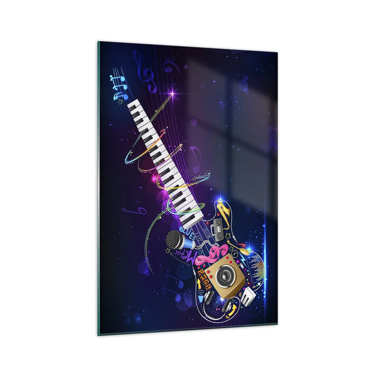 Schilderen op glas - En alles is prima. - 70x100 cm