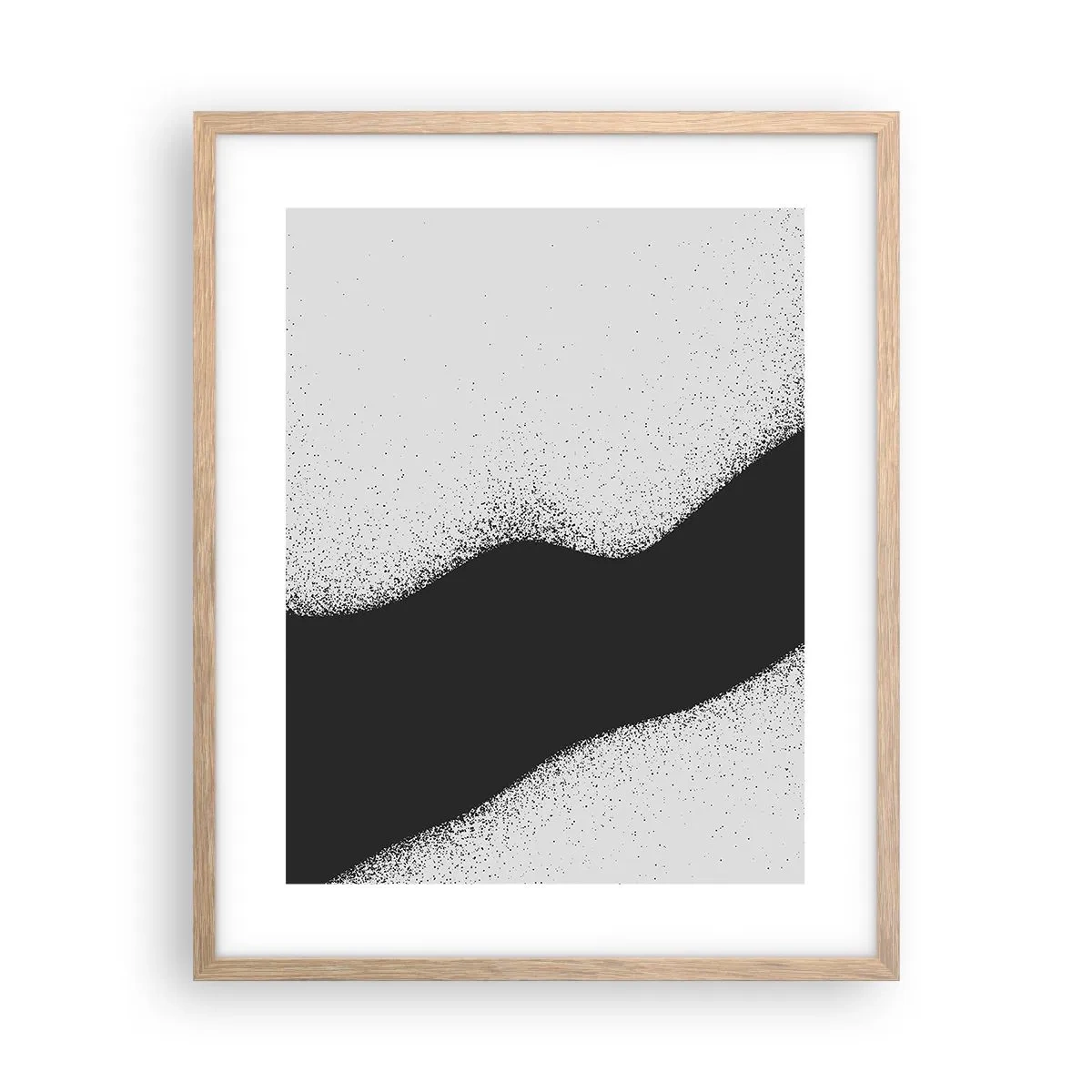 Een poster in een licht eiken lijst - Vloeibare balans - 40x50 cm