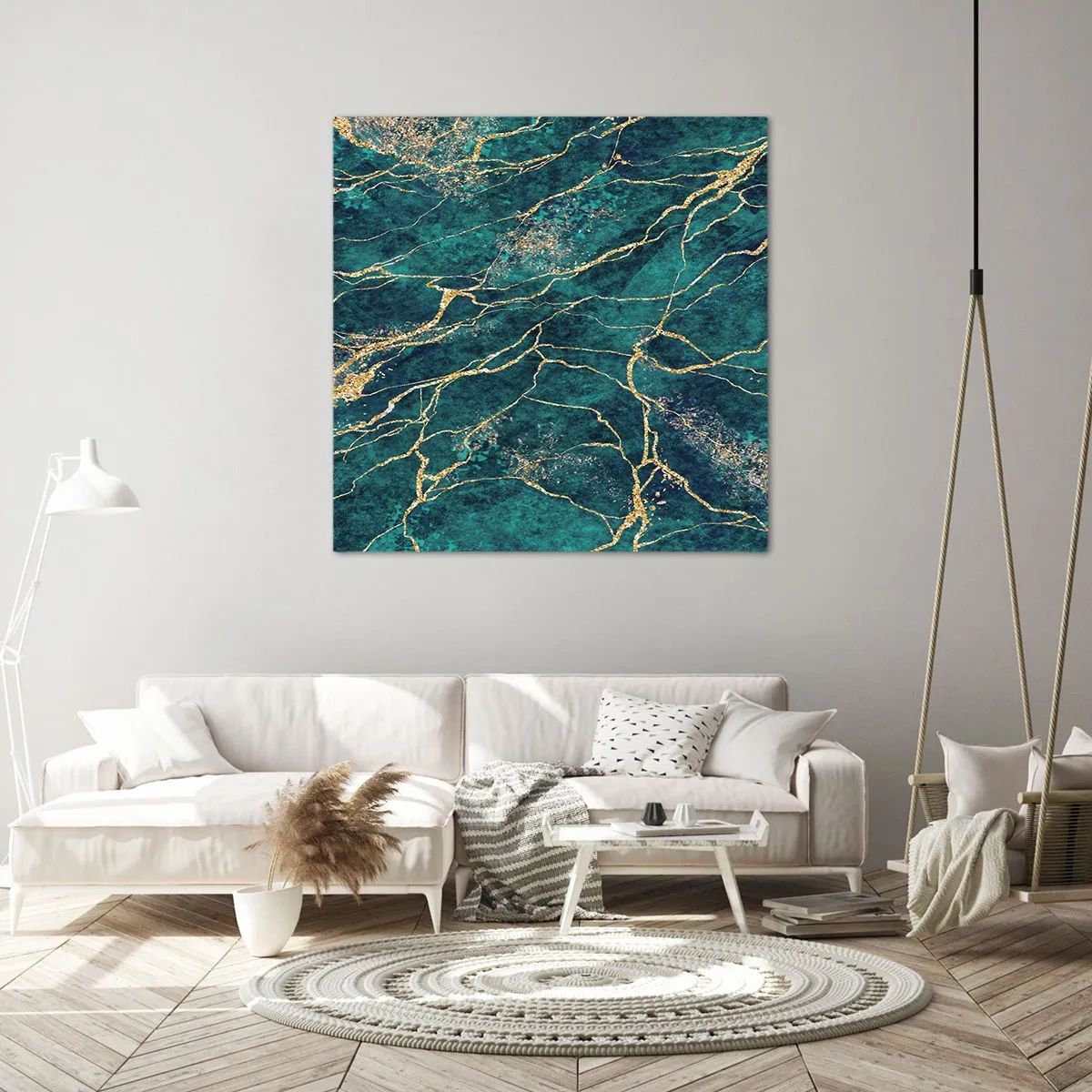 Schilderen op canvas - Goudmijn - 30x30 cm