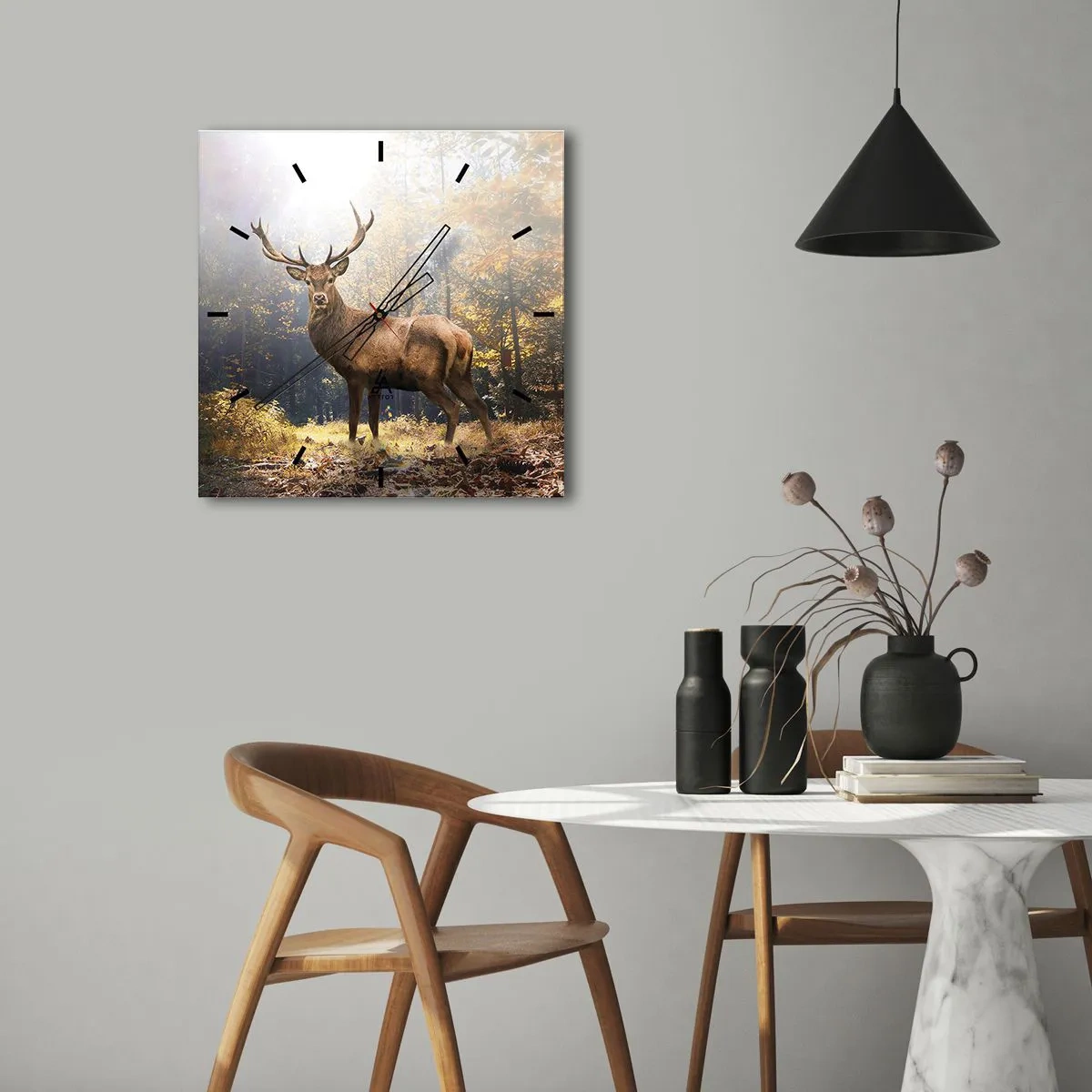 Wandklok - Klok - In volle majesteit - 40x40 cm