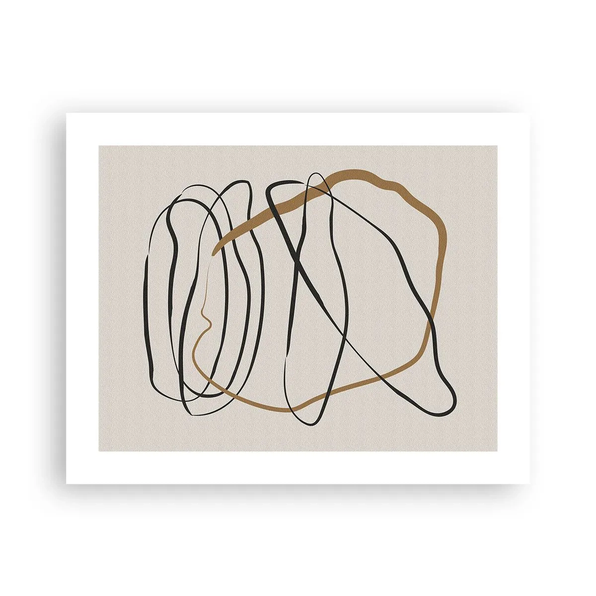 Poster - Compositie – loopdans - 50x40 cm