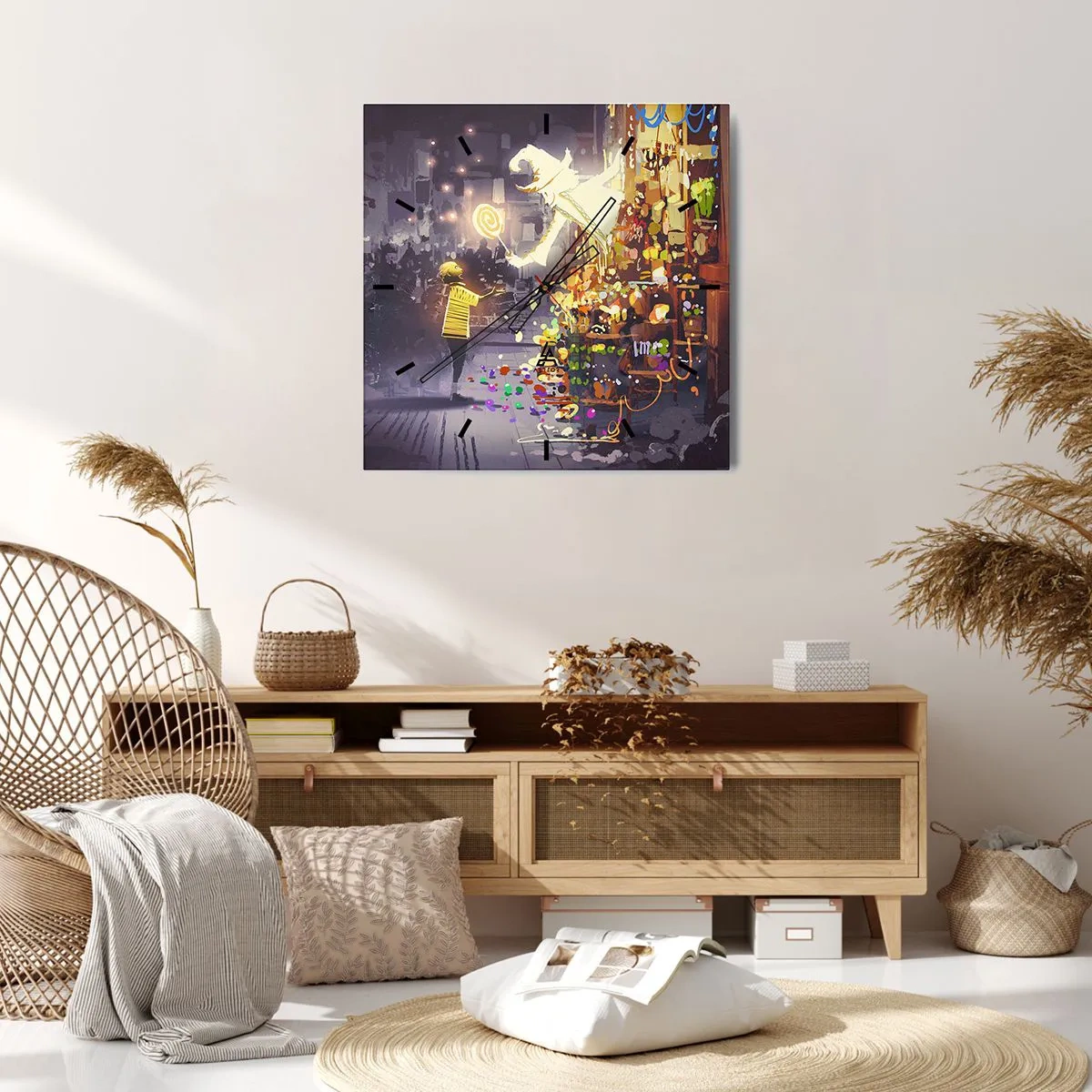 Wandklok - Klok - Tovenarij bestaat wel - 30x30 cm