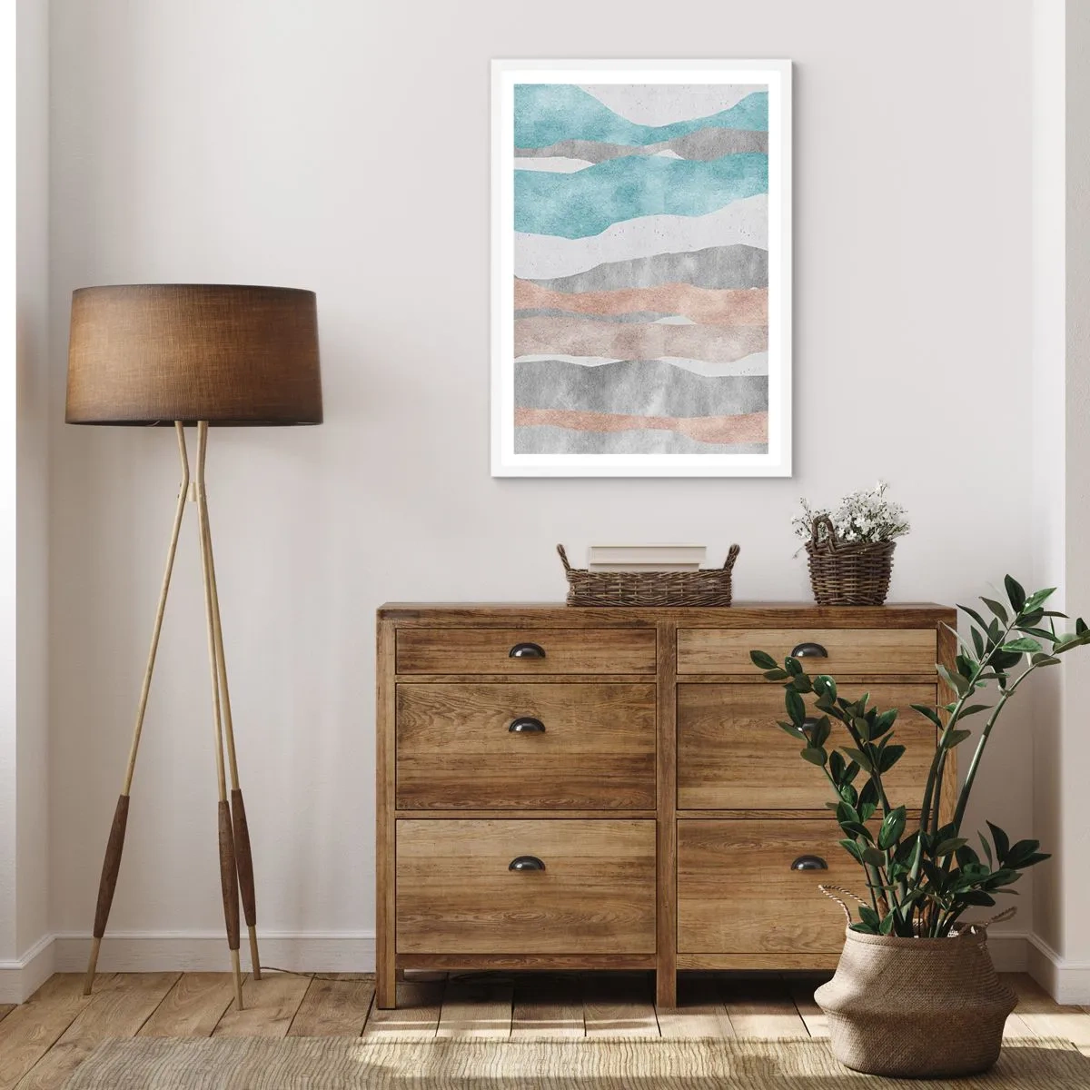Poster in een witte lijst - Een studie van nabijheid - 40x50 cm