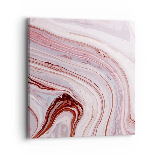 Schilderen op canvas - Rechtdoor, dan rechts naar beneden - 40x40 cm