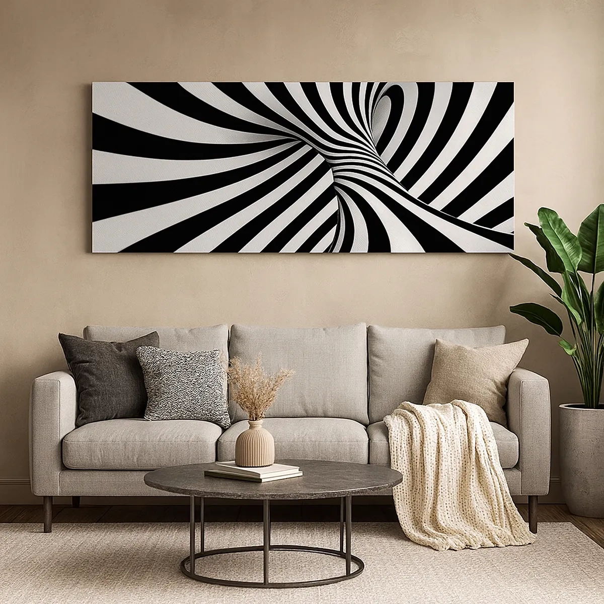 Schilderen op canvas - Compositie: dansende ruimte - 30x30 cm