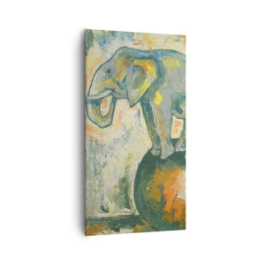 Schilderen op canvas - Lang leve het circus! - 55x100 cm