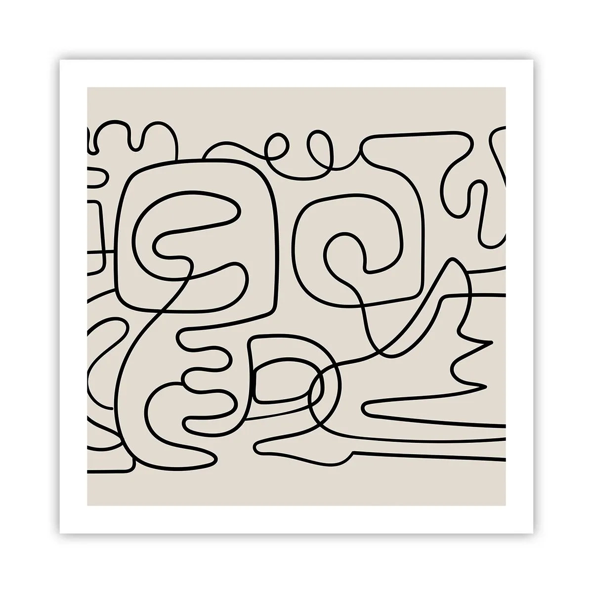 Poster - Volg het pad - 60x60 cm