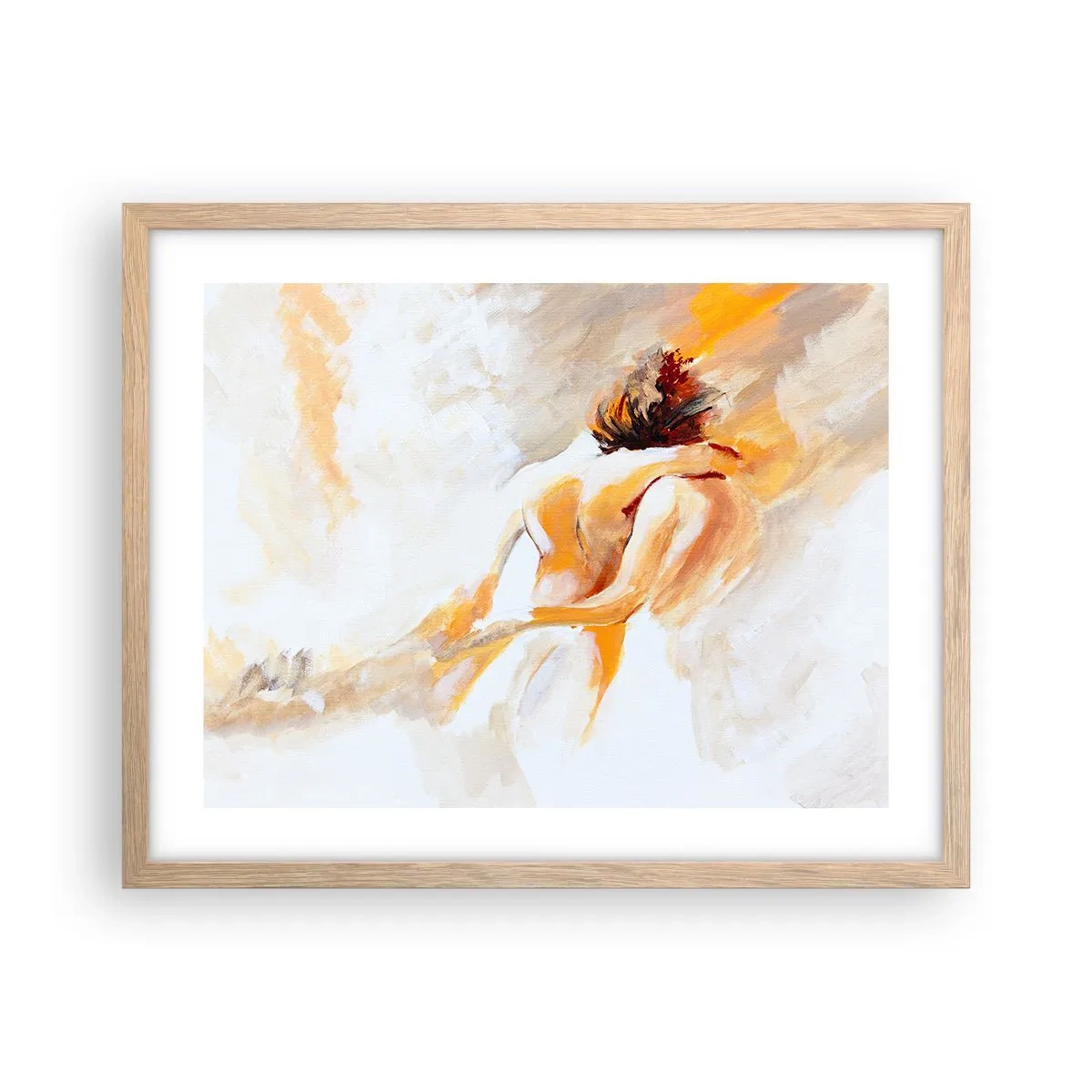 Een poster in een licht eiken lijst - In de lucht van nabijheid - 50x40 cm