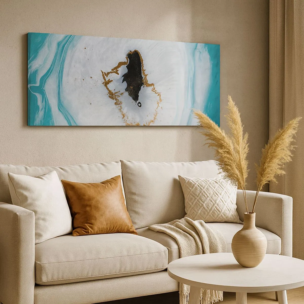 Schilderen op canvas - Binnendringen - 100x40 cm
