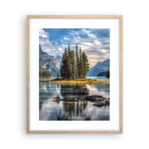Een poster in een licht eiken lijst - Aan het grote en schone water ... - 40x50 cm
