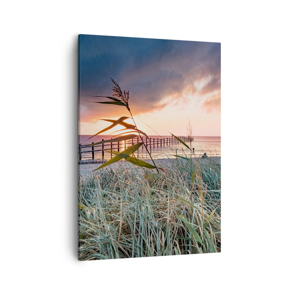 Schilderen op canvas - Het gaat niet met de wind mee - 50x70 cm
