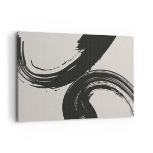 Schilderen op canvas - Vegend en cirkevormig - 120x80 cm