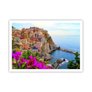 Poster - Lachende stad - 100x70 cm