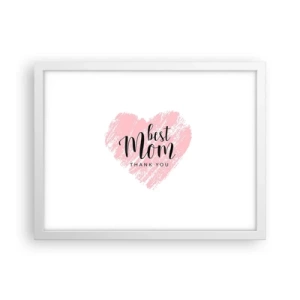 Poster in een witte lijst - Altijd het juiste moment - 40x30 cm