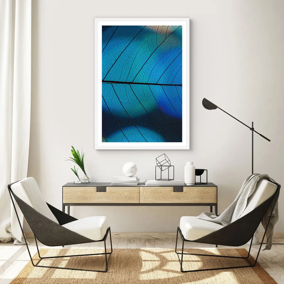 Poster in een witte lijst - Ingewikkelde constructie - 50x70 cm