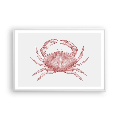 Poster in een witte lijst - Krab der krabben - 91x61 cm