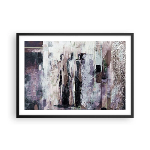 Poster in een zwarte lijst - De mysterieuze drie - 70x50 cm