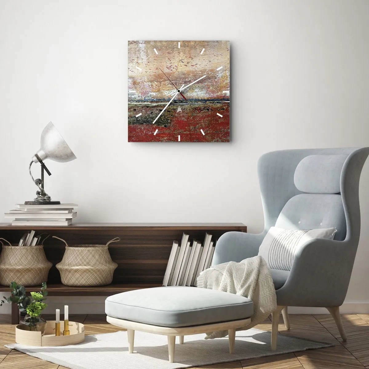 Wandklok - Klok - Wellicht is het de zee - 30x30 cm