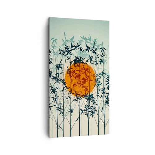 Schilderen op canvas - Japanse zon - 45x80 cm