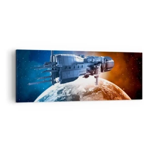 Schilderen op canvas - Een zorgvuldige waarnemer - 140x50 cm