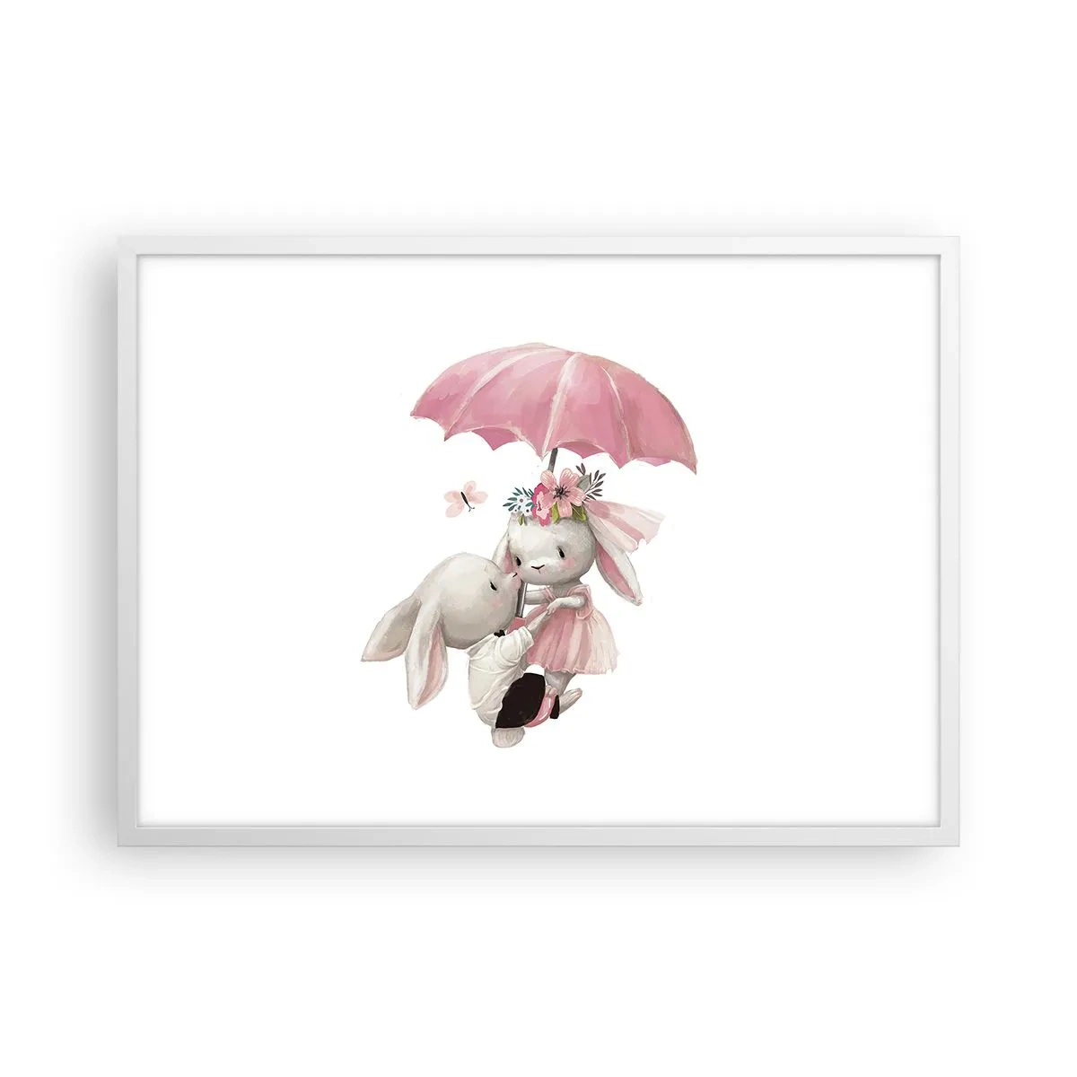 Poster in een witte lijst - Dit is liefde - 70x50 cm