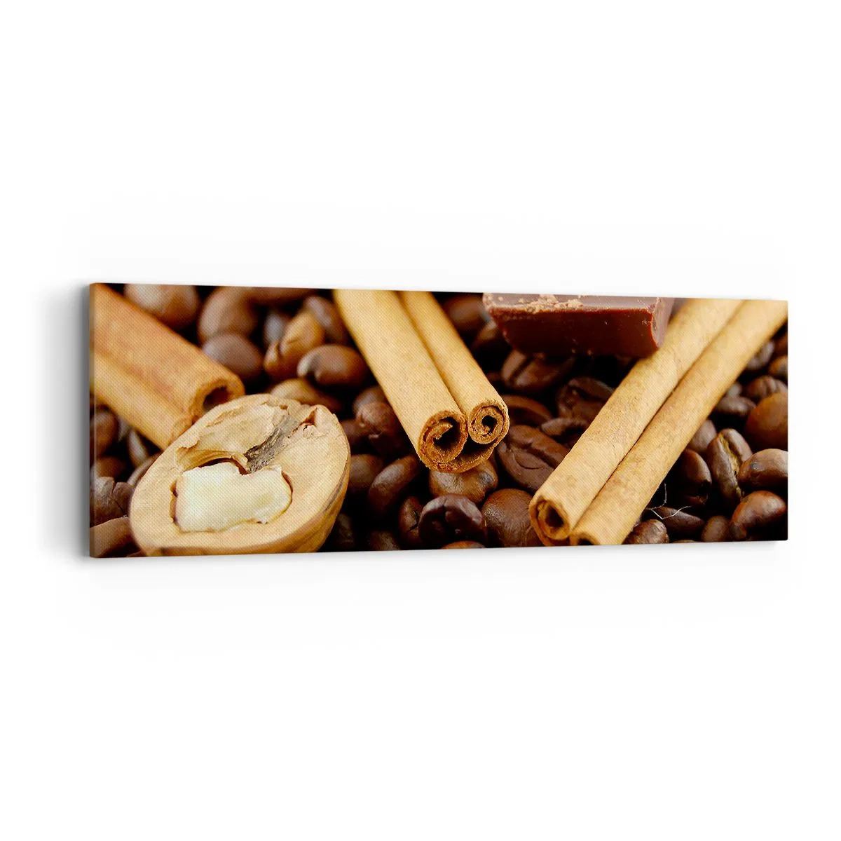 Schilderen op canvas - Concert van aroma's - 90x30 cm