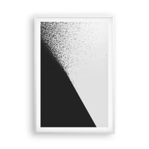 Poster in een witte lijst - Steeds sneller, meer en meer - 61x91 cm