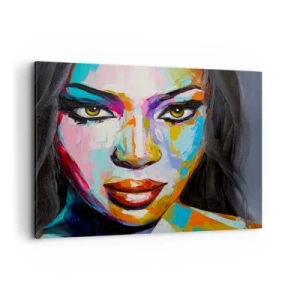 Schilderen op canvas - Het is onmogelijk om je ogen af ​​te houden - 100x70 cm