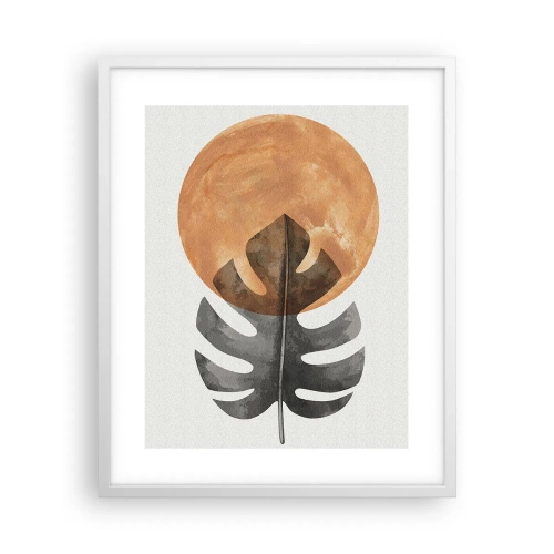 Poster in een witte lijst - Altijd de zon - 40x50 cm