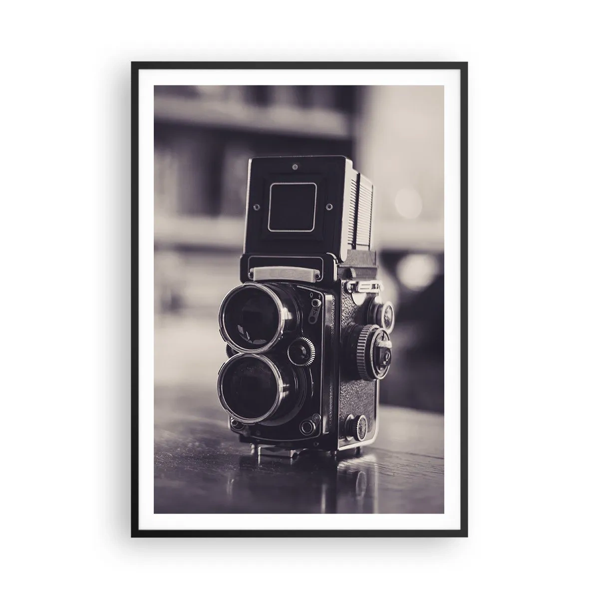 Poster in een zwarte lijst - De magie van oude fotografie - 70x100 cm