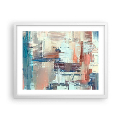 Poster in een witte lijst - Het licht bereiken - 50x40 cm