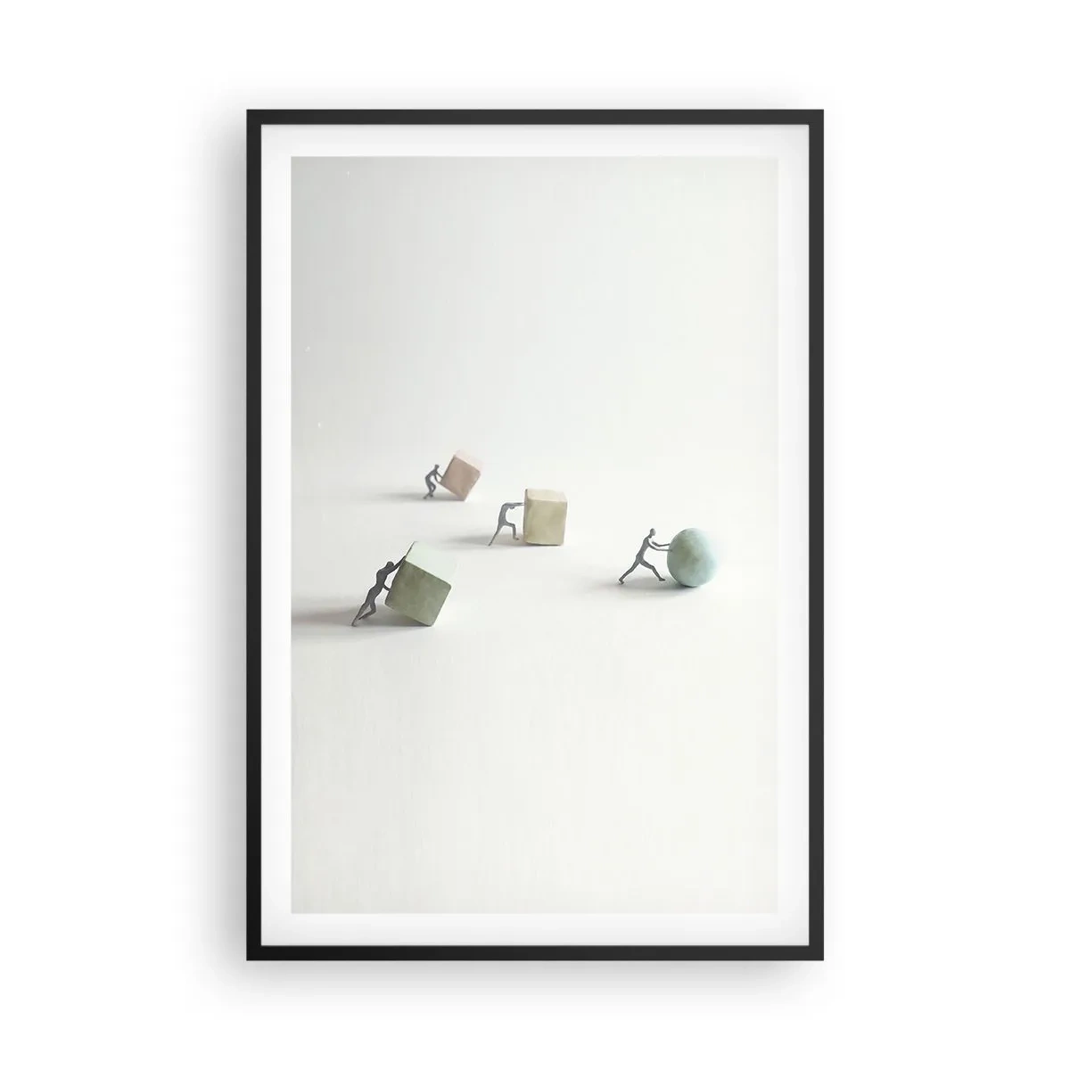 Poster in een zwarte lijst - Puur leven - 61x91 cm