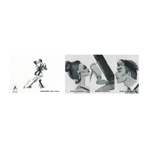 Fotobehang Monster Premium Sand - In één slag - Tango, Dans, Danser - 100x30 cm