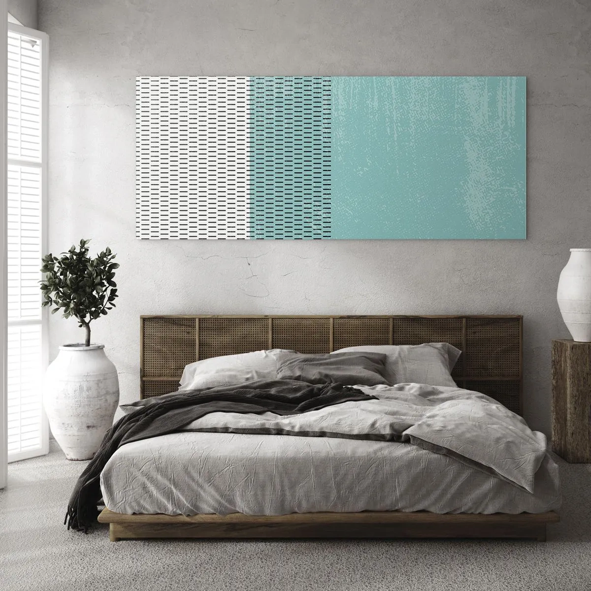 Schilderen op glas - Een uitgebalanceerde compositie - 120x50 cm