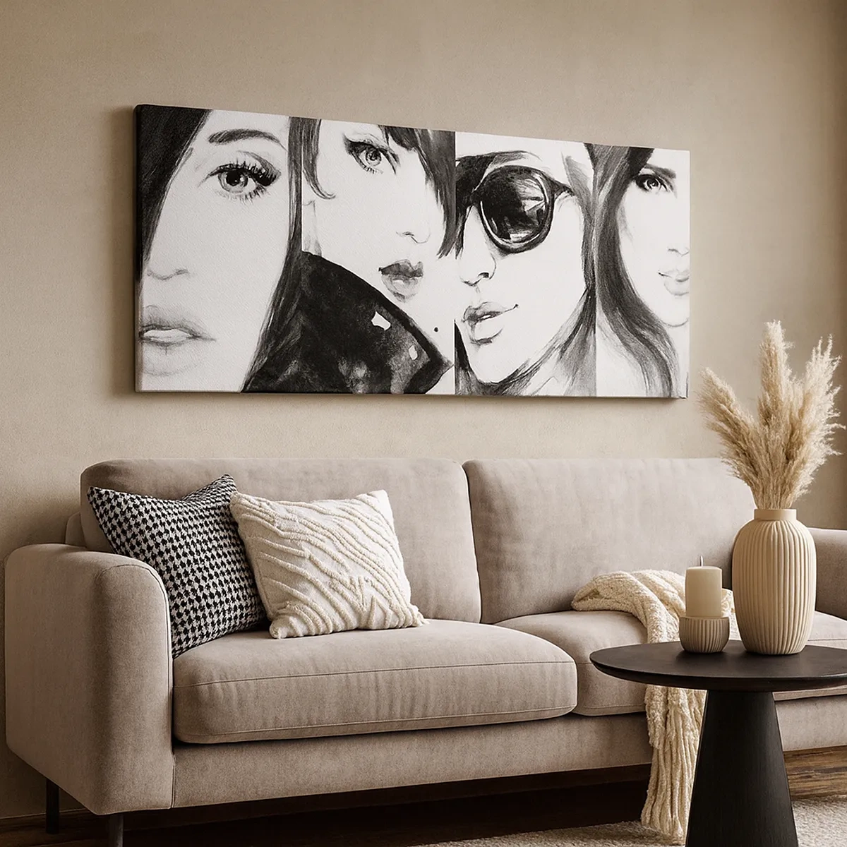 Schilderen op canvas - Schoonheid vermenigvuldigd - 30x30 cm