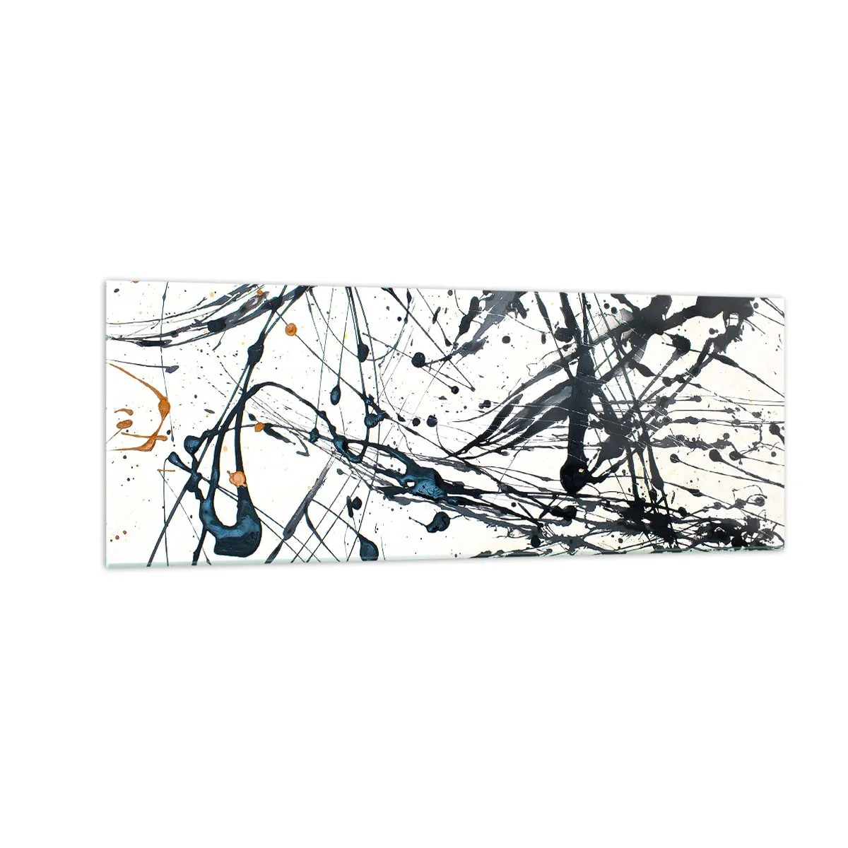 Schilderen op glas - Expressionistische abstractie - 140x50 cm