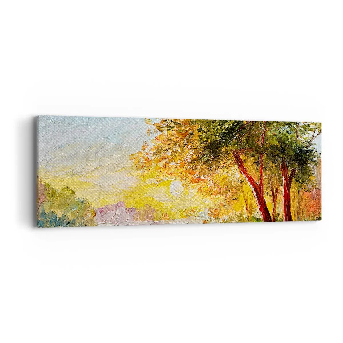 Schilderen op canvas - Et in Arcadia ego - 90x30 cm