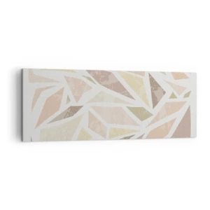 Schilderen op canvas - Gebrandschilderd glas compositie - 140x50 cm