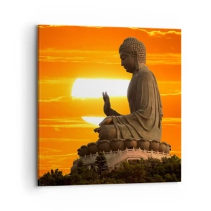 Schilderen op canvas - Geen angst voor de wereld - 70x70 cm