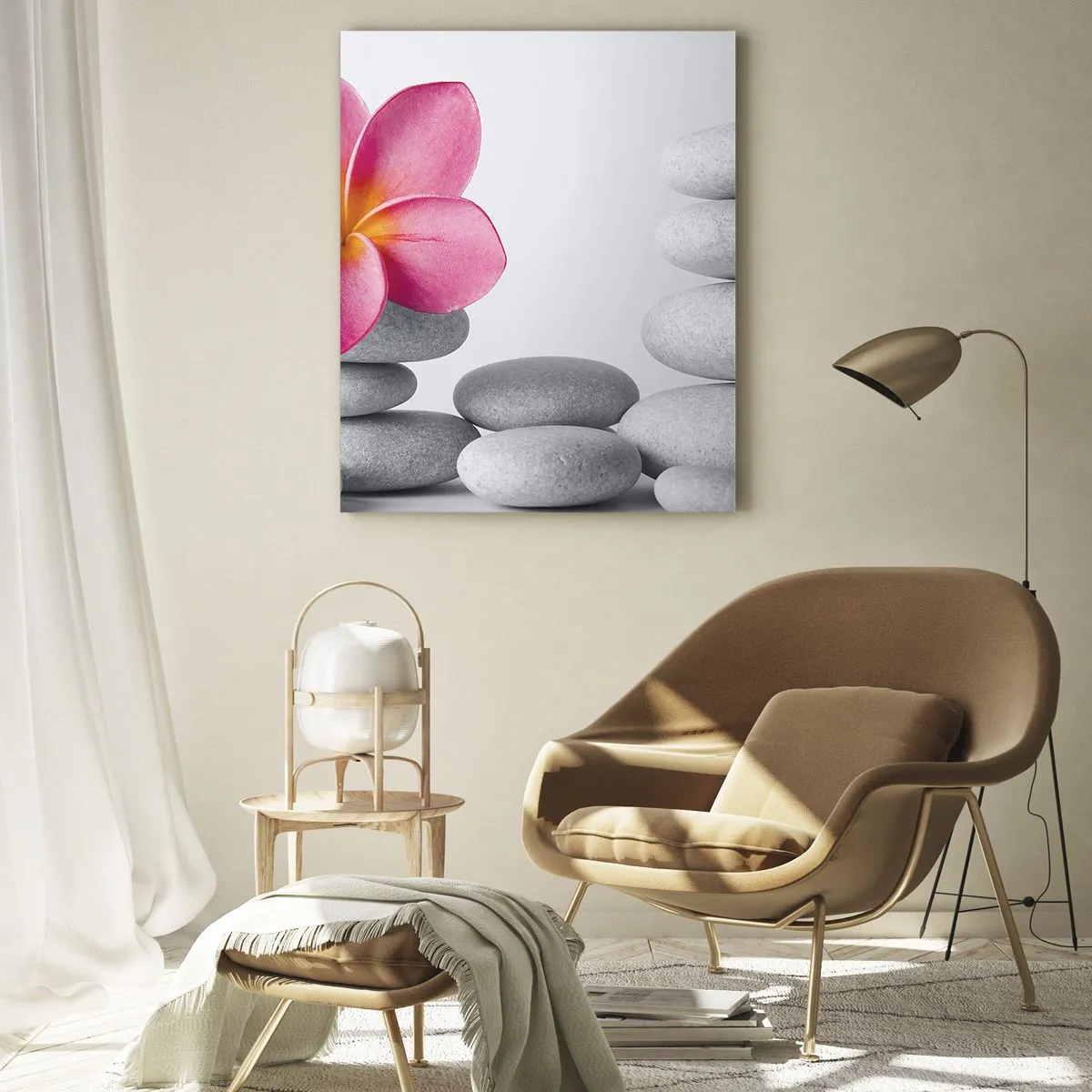 Schilderen op glas - Steen op steen, en op deze steen... - 50x70 cm